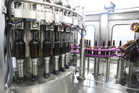 Wine Bottling Beer Filling Machine , Glass Bottle Filling Line High Production Speed